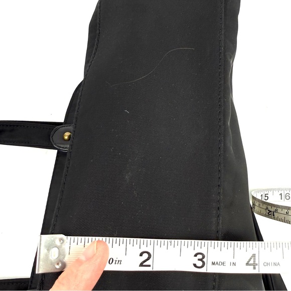 Travelon Ltd‎ Satchel Crossbody Bag Black Canvas Two Way Wear Handbag Purse - Picture 14 of 15